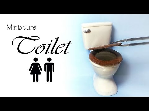 Miniature Toilet - Polymer Clay Tutorial