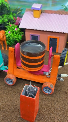 diy mini construction project mini handmade tractor video#shorts#youtubeshorts