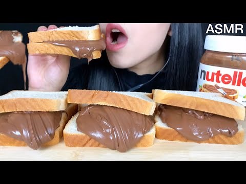 ASMR NUTELLA SANDWICH | MUKBANG (Eating Sounds)