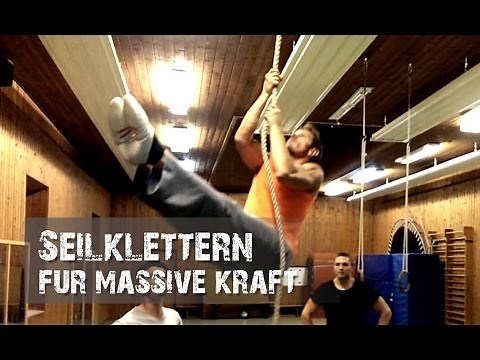 Seilklettern für Kraftaufbau