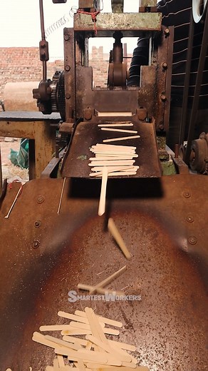 Smartest Workers | How Ice Cream Popsicle Sticks Are Made: Fascinating Process | Instagram