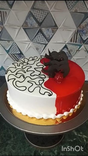 😋 strawberry 🍓 garnish cake design 🎂 #shortsfeed #cakedesign #trendingcake #strawberrycake #shotrs
