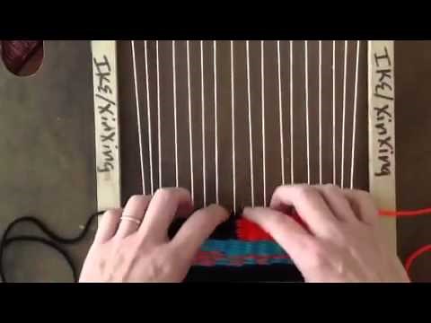 Weaving: How to create a weft interlock in tapestry weaving (5th grade)