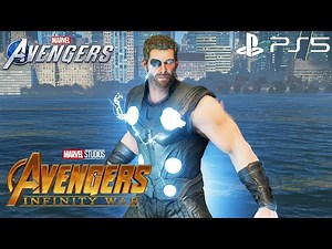 Marvel's Avengers - NEW MCU Thor Infinity War Suit Gameplay 4K 60FPS (PlayStation 5)