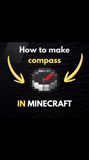 How to make compass in minecraft #minecraft #foryou #minecraftshorts #shorts