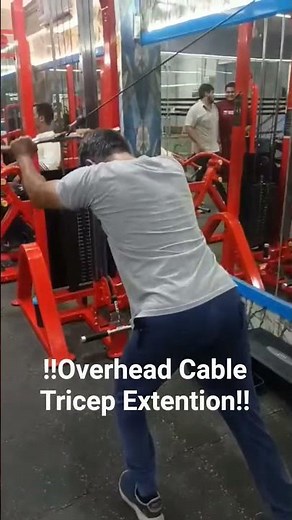 !!Overhead Cable Triceps Extension!!