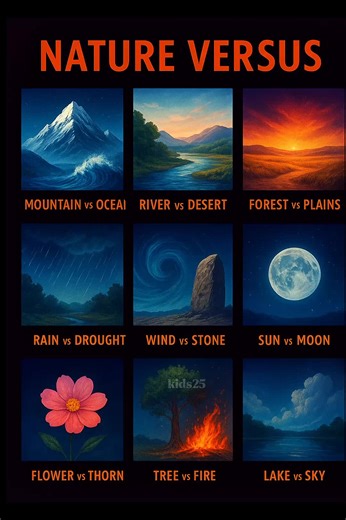Mountain vs Ocean: A Nature Showcase
