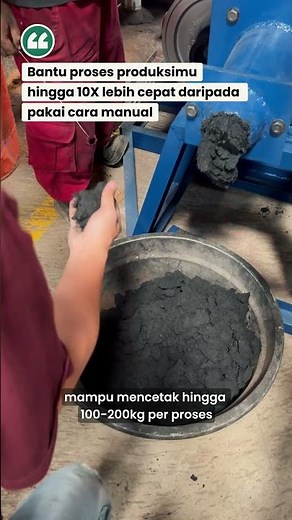 Dari Arang Biasa Jadi Bernilai Tinggi! Mesin Briket Arang Kelapa Ini Bikin Produksi Ngebut