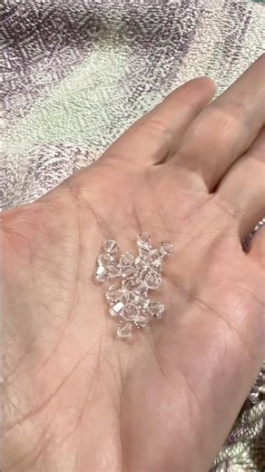 Precision holes in every Swarovski crystal #weaving #jewelry #crafts
