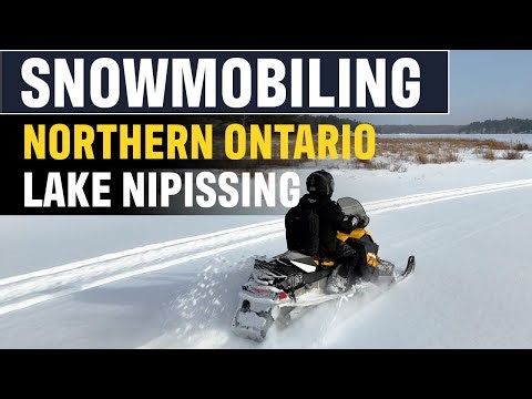 Northern Ontario in Winter | Snowmobile Scenery Highlights – Lake Nipissing