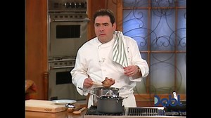 Emeril whips up a cool weather broth, and warns against accidentally eating a bay leaf! Learn more cooking tips by watching today's episode of Emeril Live, FREE on Dabl Network! Visit https://bit.ly/2sGTUwA for where to watch! | Iconic TV Moments