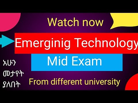 Emerging technology mid exam