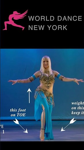 Hip lift technique - from "Belly Dance First Steps" for beginners with Neon