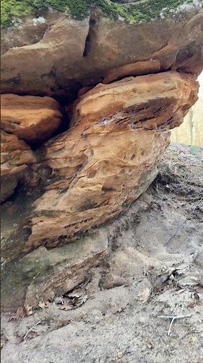 Surrounded by limestone formations