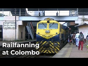 Busy Railfanning at Colombo Fort Railway Station in Sri Lanka