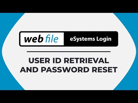 User ID Retrieval and Password Reset