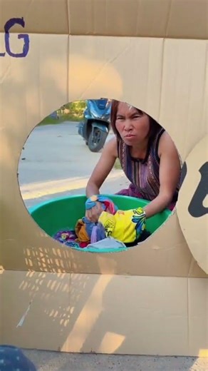 เครื่องซักผ้ารุ่นประหยัดไฟ🤣😂 #fpy #funny #hahaha #ตลกฮาฮา