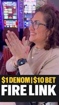 Fire Link bonus FIRED UP 🔥 $10 spins that changed everything 💰 #slots #casino #jackpot