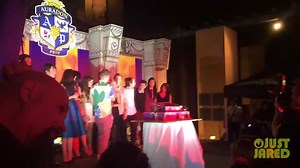 Cast of Descendants singing Happy Birthday to Kristin Chenoweth at Descendants premiere yesterday | Booboo Stewart Fanpage | Facebook