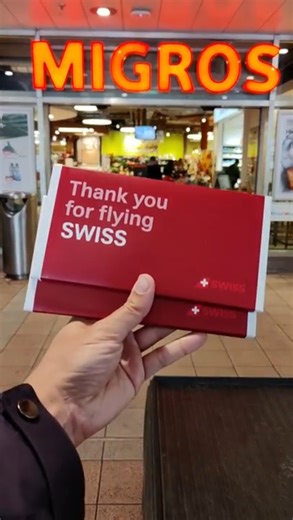 Famous ‪@FlySWISS‬ chocolate in ‪@MigrosTVSpots‬ grocery store