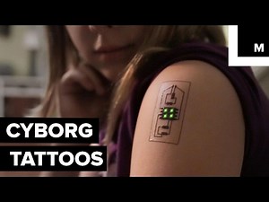 Electric ink temporary tattoos to track your health