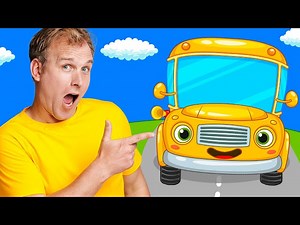 Wheels on the Bus – with Jackson and the Bouncy Bus - Videos For Kids