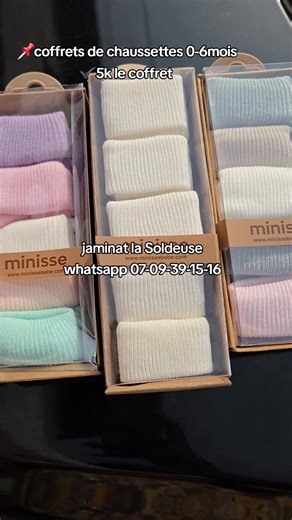 nouvel arrivage ✨️ coffret de chaussettes 0-6mois