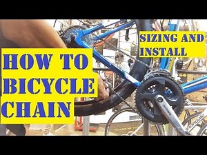 How to install a new bicycle chain