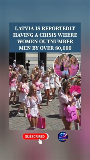 Latvia’s Gender Imbalance Raises Concerns😌 as Women Outnumber Men #fyp #ytshorts #viral #trending