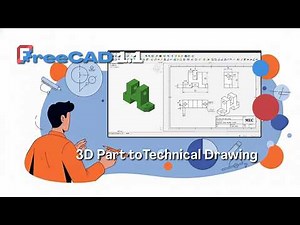 FreeCAD 1.1 Technical Drawing Tutorial: Create a Complete Drawing from a 3D Part
