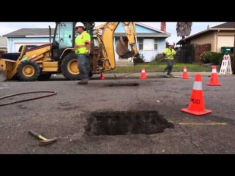Fast and Easy Water Service Utility Cut Repair with EZ Street Asphalt - Healdsburg, California