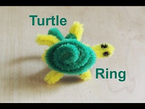Pipe Cleaner Turtle Ring (No Glue)