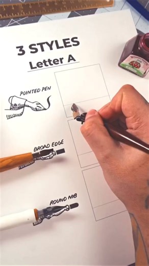 2.8M views · 6.7K reactions | 3 ways to write the letter A | Made by Edgar | Facebook