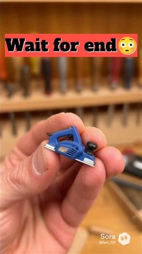 Tiny Hand Plane Tool 😲 | Mini Woodworking Tool Satisfying Video #shorts