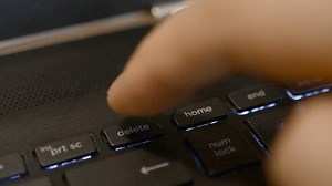 Pressing Delete Key On On Laptop Stock Footage Video (100% Royalty-free) 1014320906 | Shutterstock