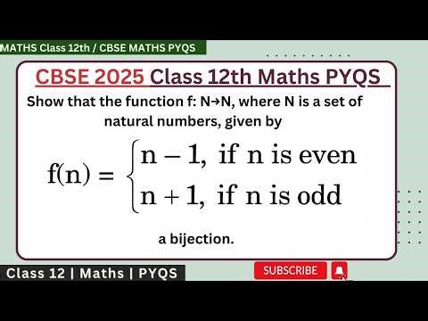Show that the function f: N→N, where N is a set of natural numbers, given by f(n) = n-1, if n is eve