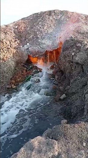 Fire and water together | Geology Phenomenon | Natural gas