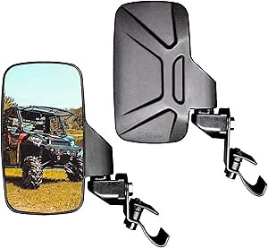 Boat Rear View Mirror 4.2" X 11.2" with Telescopic Pole and Bracket, 360° Angle Adjustable Pontoon Boat Mirror for Marine Ski Boat Water Skiing