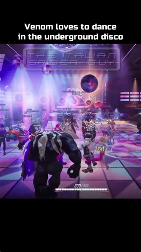 Venom loves to dance in the underground disco - Marvel Rivals #shorts