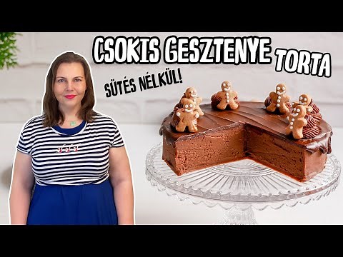 Csokis gesztenyetorta recept sütés nélkül
