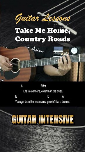 Take Me Home, Country Roads - John Denver | EASY Guitar Chords & Strumming Pattern