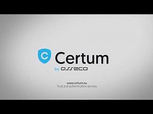 Certum e Signature Certificate installation