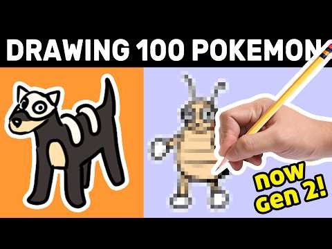 Can I Draw Every Johto Pokemon From Memory? [Funny results]