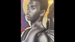Thank you Wendy Medley for this beautiful piece you created! I love it!🥰😍❤️ Check out Wendy’s website if you are interested in this piece or her other artwork! https://wendymedley.com #SupportSmallBusiness #buyart #LailaAli #MuhammadAli #WendyMedleyArt | Laila Ali