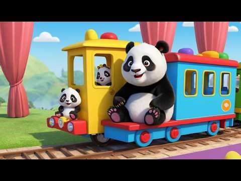 Panda Popcorn’s Pajama Party Train! 🐼🚂 | Funny and Fun Kids Nursery Rhyme Animation