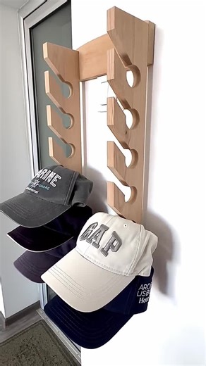 12 Baseball Hat Organizer, Wall Hat Rack, Solid Wood, Entryway Storage, Baseball Hat Holder Christmas Gift for Him, Housewarming Gift - Etsy