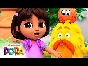 Dora Helps Grumply Old Troll's Tongue Twister! 😝 Full Scene | Dora & Friends
