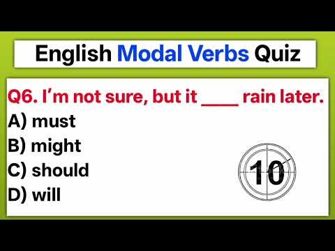 English Modal Verbs Quiz | Can, Could, Must, Should & More!