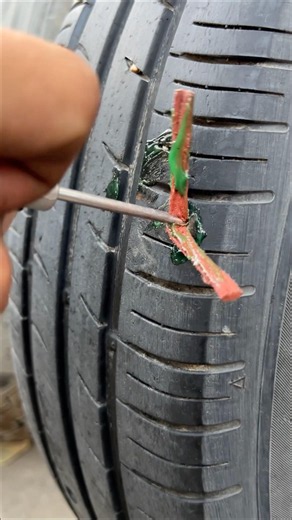 Inside a Tubeless Tyre After Repair! | See How the Plug Holds Air