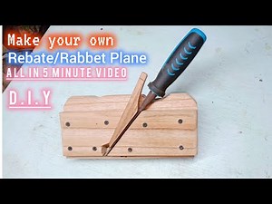 Poor man's Rebate Plane Rabbet Plane Make your own